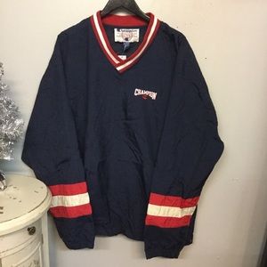 Vintage Men's Champion V-Neck Pullover Windbreaker